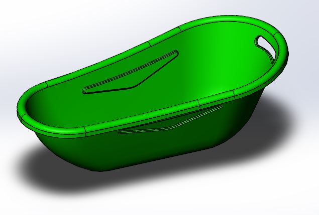 3D модель Тазик 670х320х220х2