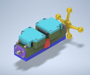 3D модель Тиски 00-000.06.05.05.00 Думкасова В.С. в Inventor