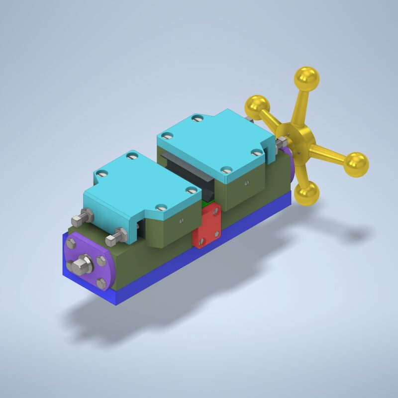 3D модель Тиски 00-000.06.05.05.00 Думкасова В.С. в Inventor