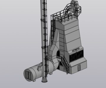 3D модель Сушилка шахтного типа М-819