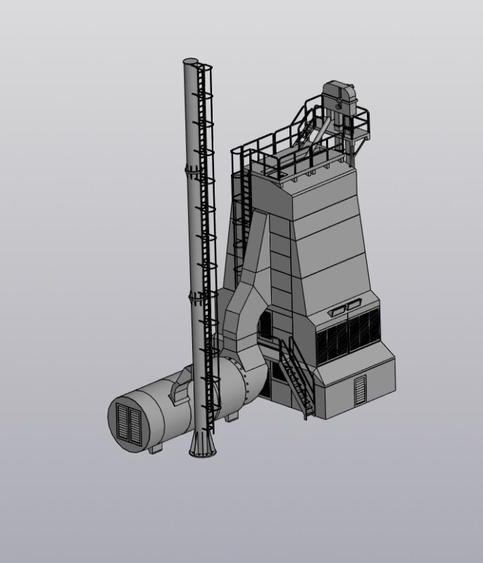 3D модель Сушилка шахтного типа М-819