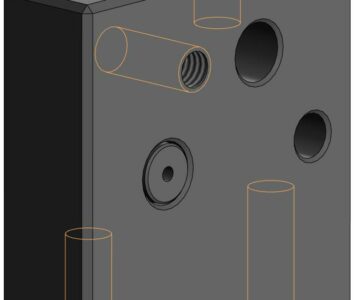 3D модель Узел штампа для отрезки проволоки 0,65 мм