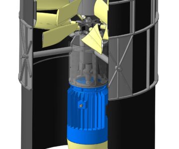 3D модель Вентилятор осевой аэротрубы