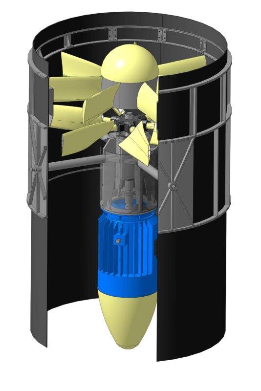 3D модель Вентилятор осевой аэротрубы