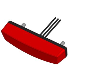 3D модель Задний стоп-сигнал для мотоцикла, квадроцикла.