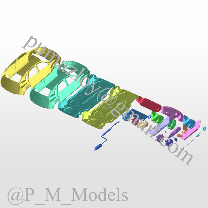 3D модель 3D Модель Lada Kalina 1119