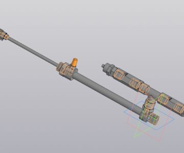 3D модель Пневмоцилиндр SMC-C85N8-80C