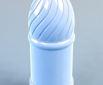 3D модель 3D модель ПЭТ бутылка 1 л