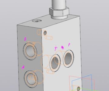 3D модель F-NG-101 ZR 102 12 BSP - Плита распределительная FER-RO