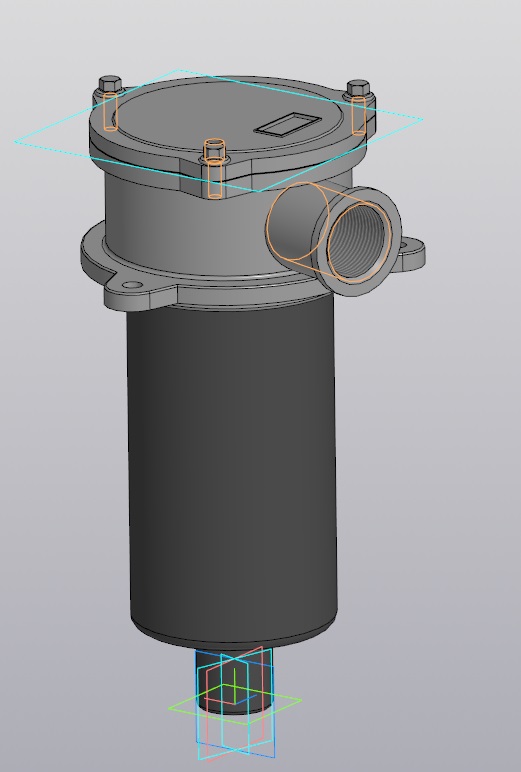 3D модель Фильтр маслянный OMTF 171C1ONA1