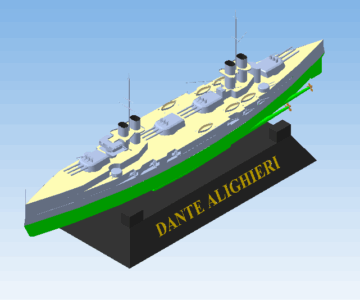 3D модель Линкор "Dante Alighieri"