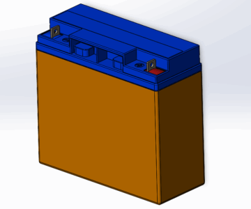 3D модель Аккумулятор Delta DTM1217