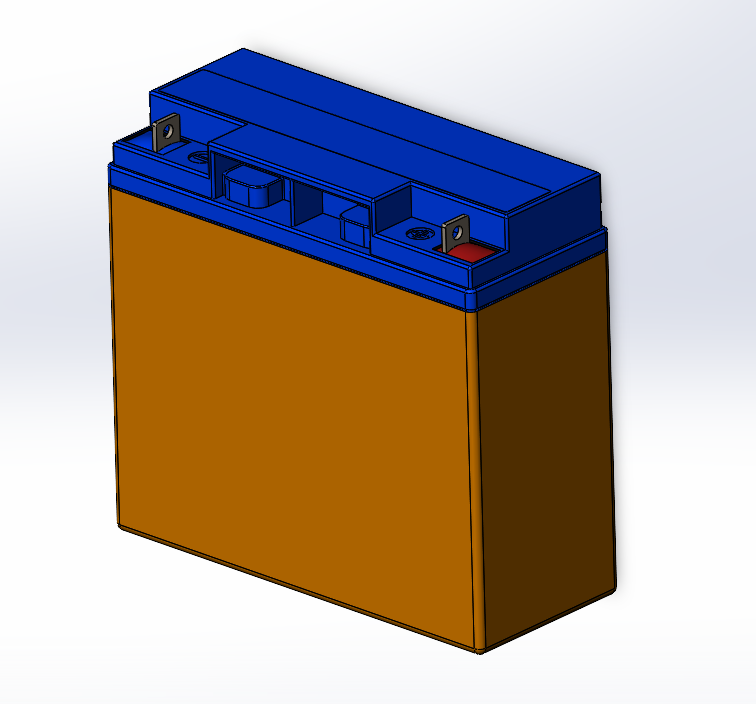 3D модель Аккумулятор Delta DTM1217