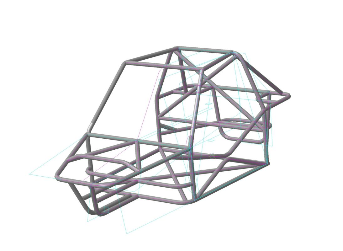 3D модель Модель каркаса багги