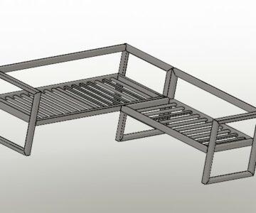 3D модель Диван в стиле лофт