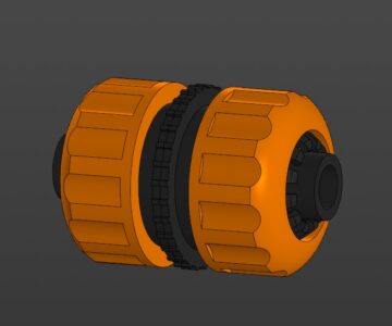 3D модель Муфта садового шланга 1/2
