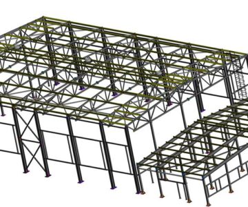 3D модель 3D модель металлоконструкции - каркас спортивный комплекс