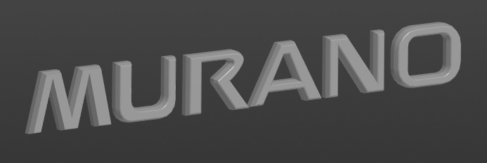 3D модель Шильдик Nissan Murano