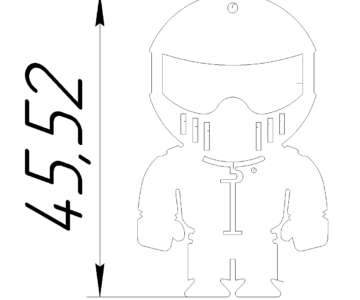 Чертеж Брелки Кот Саймон, World of tank, Stig (Стиг из топ гир)