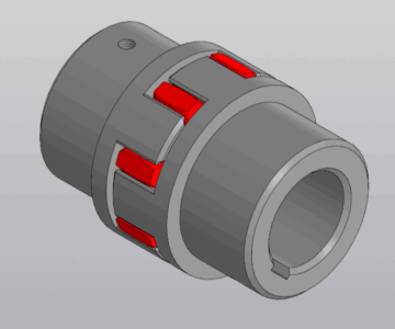 3D модель Муфта кулачковая Rotex 38