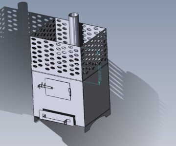 3D модель Печь для бани 475x380x750