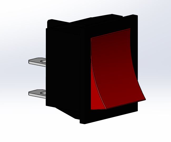 3D модель Переключатель ON-OFF KCD4-202