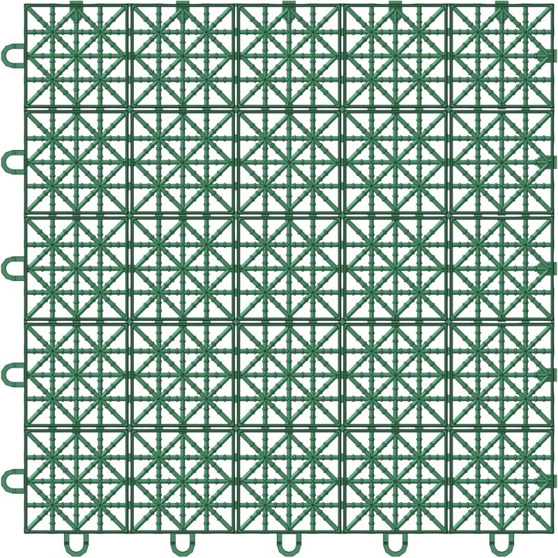 3D модель Плитка садовая пластиковая 300х300х8 мм.