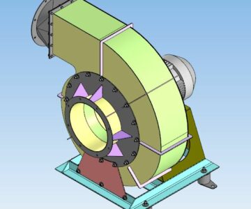 3D модель MXE035-00.00.000 СБ - Вентилятор
