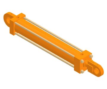 3D модель Гидравлический цилиндр (ход: 600 мм)