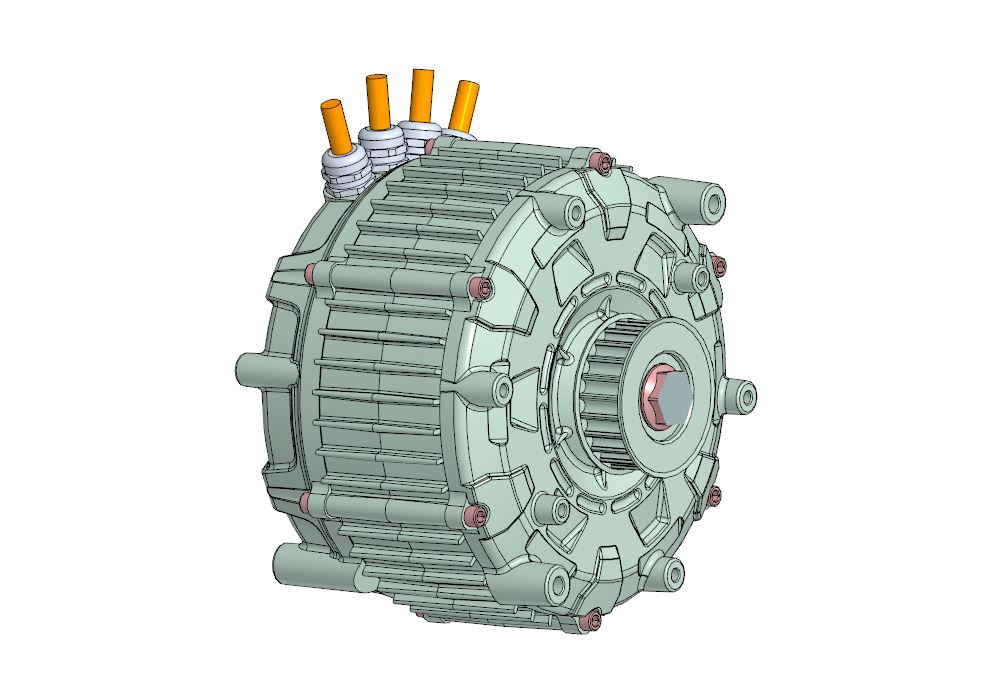Чертеж Электродвигатель QSMOTOR QS165 5kW
