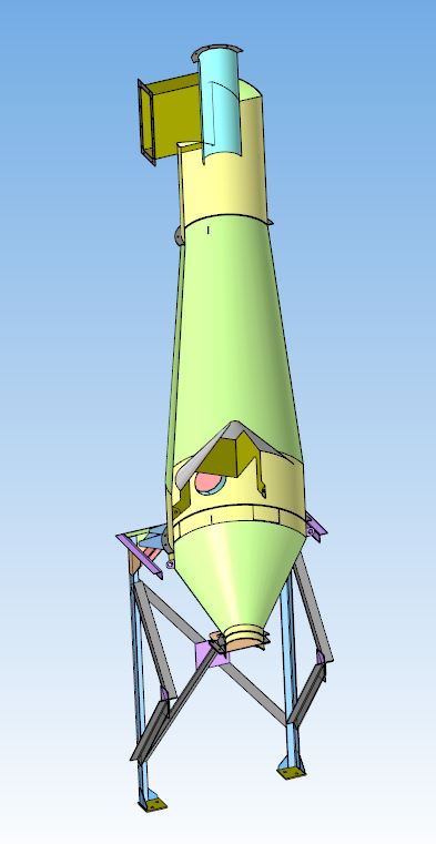 3D модель Циклон П-ЦМ-600У-00.00.000