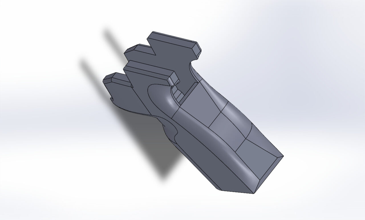3D модель Рукоятка PCP пистолета Искра