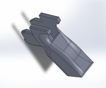3D модель Рукоятка PCP пистолета Искра