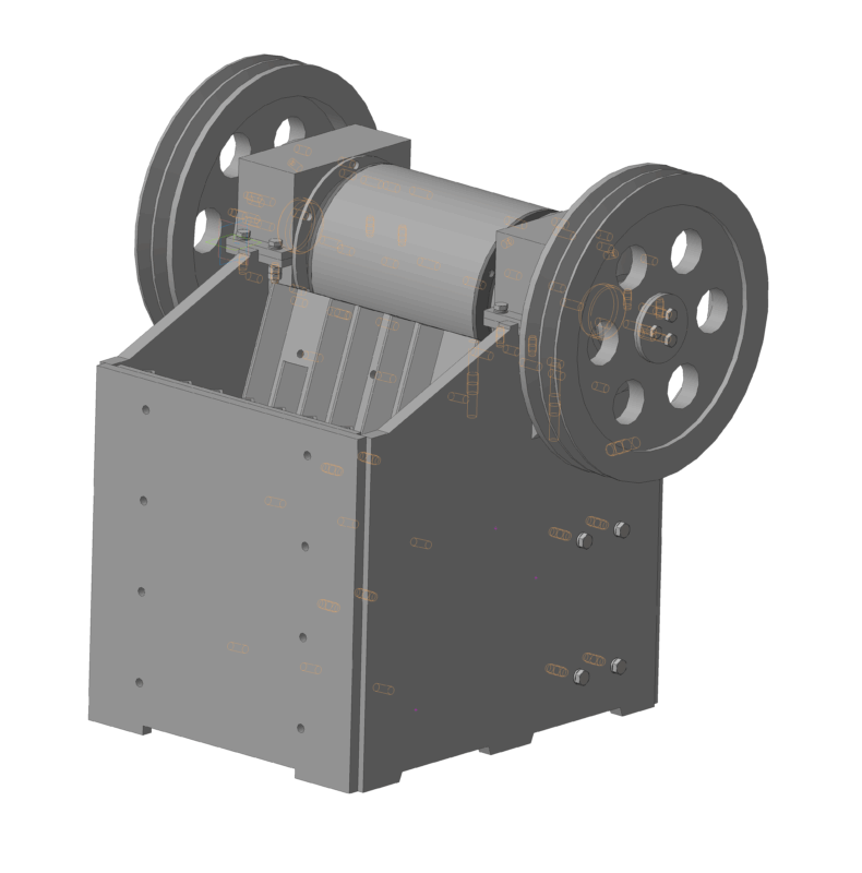 3D модель Дробилка щековая ДЩ