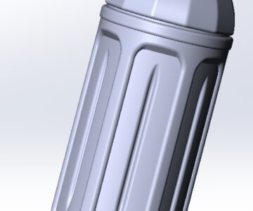 3D модель ПЭТ бутылка 1 л