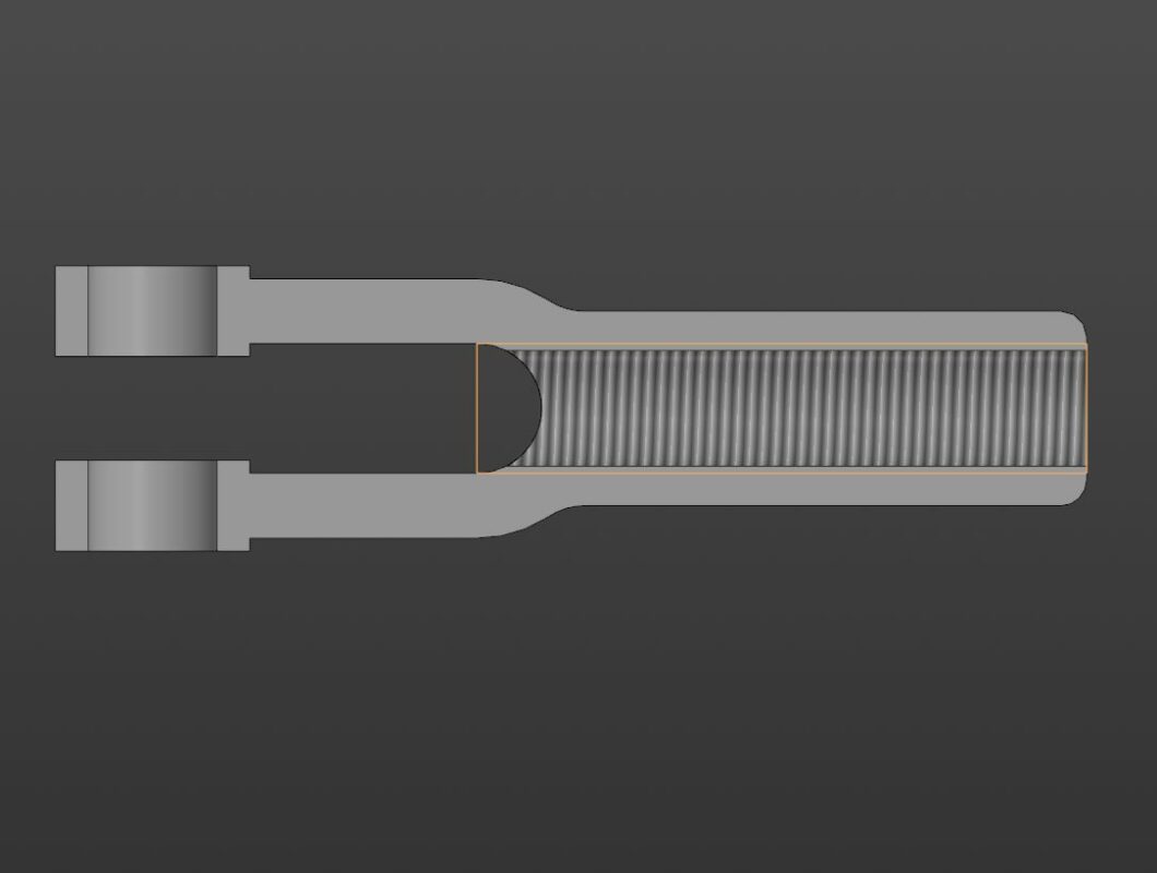 3D модель Вилка резьбовая 509503-П (М10х1)