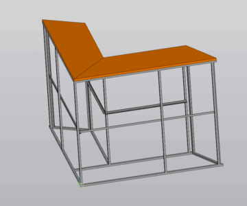 3D модель Стойка презентационная угловая