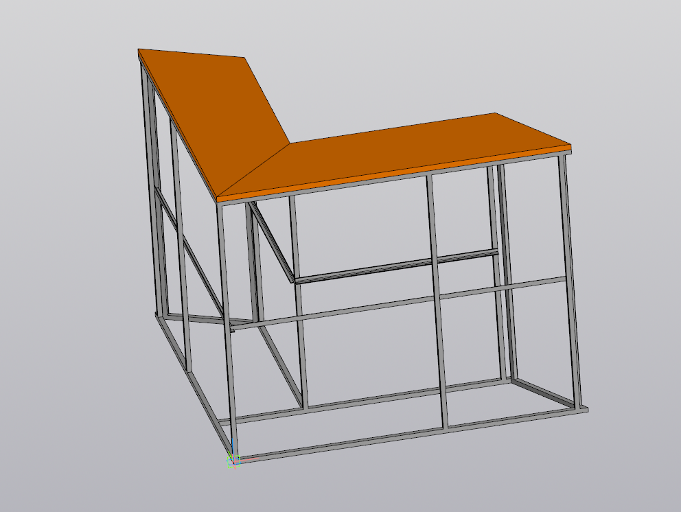 3D модель Стойка презентационная угловая