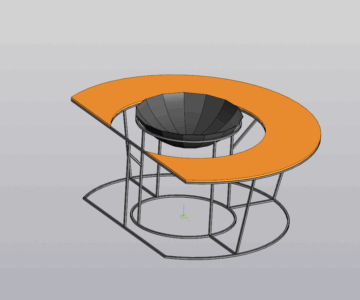 3D модель Столик с жаровней