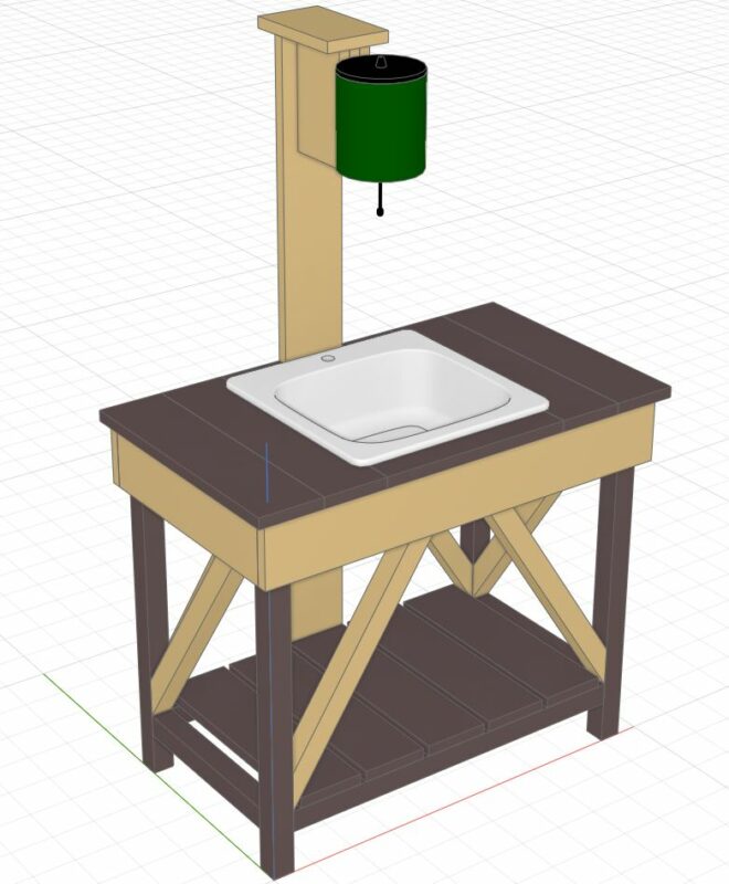 3D модель Рукомойник дачный
