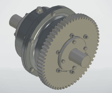 3D модель Дифференциал 00-000.06.21.21.00 (T-Flex CAD)