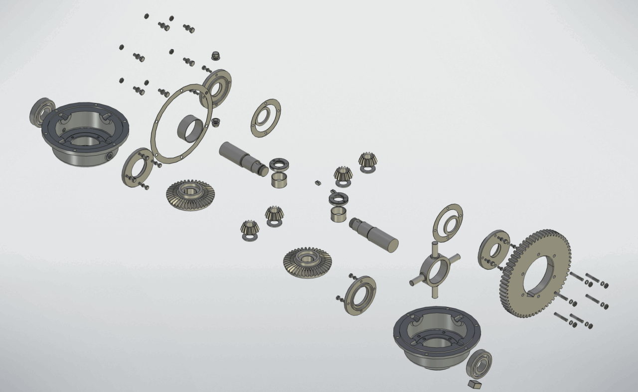 3D модель Дифференциал 00-000.06.21.21.00 (T-Flex CAD)