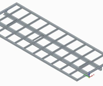 3D модель Основание изотермического фургона КАМАЗ 6700