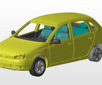 3D модель 3D Модель Lada Kalina 1119
