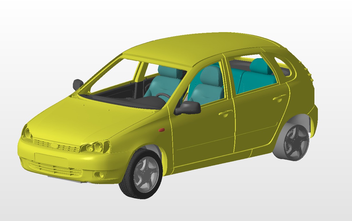 3D модель 3D Модель Lada Kalina 1119