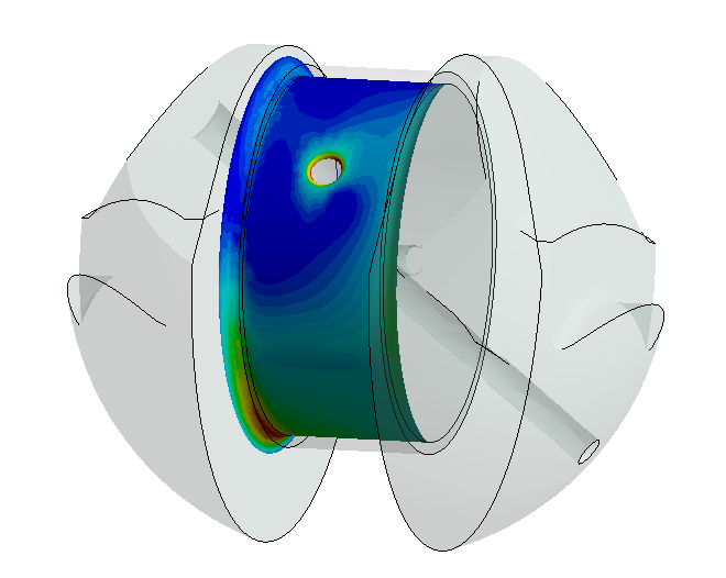 3D модель Субмоделирование в ANSYS на примере расчёта коленчатого вала