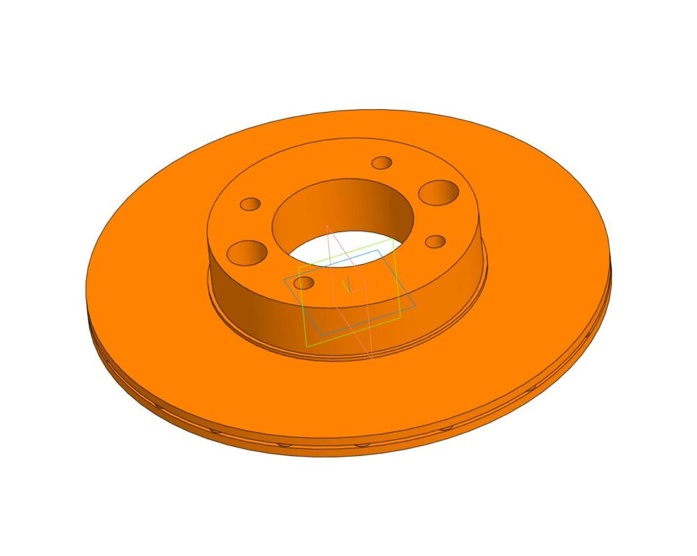 3D модель Тормозной диск Renault 7701206339