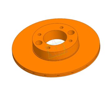 3D модель Тормозной диск Renault 7701206339