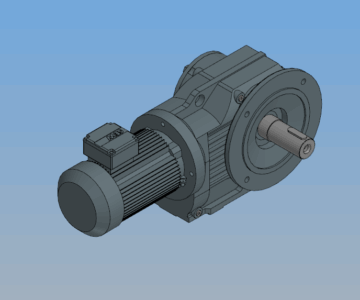 3D модель Мотор-редуктор KF87 DV100L8
