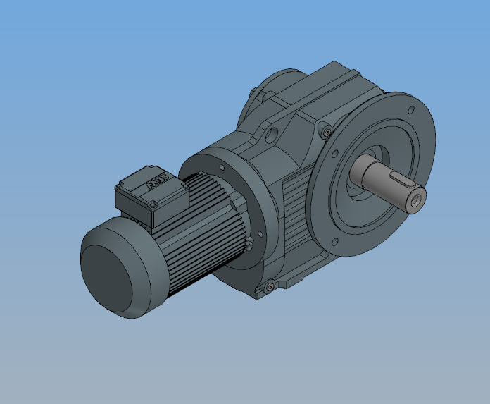 3D модель Мотор-редуктор KF87 DV100L8